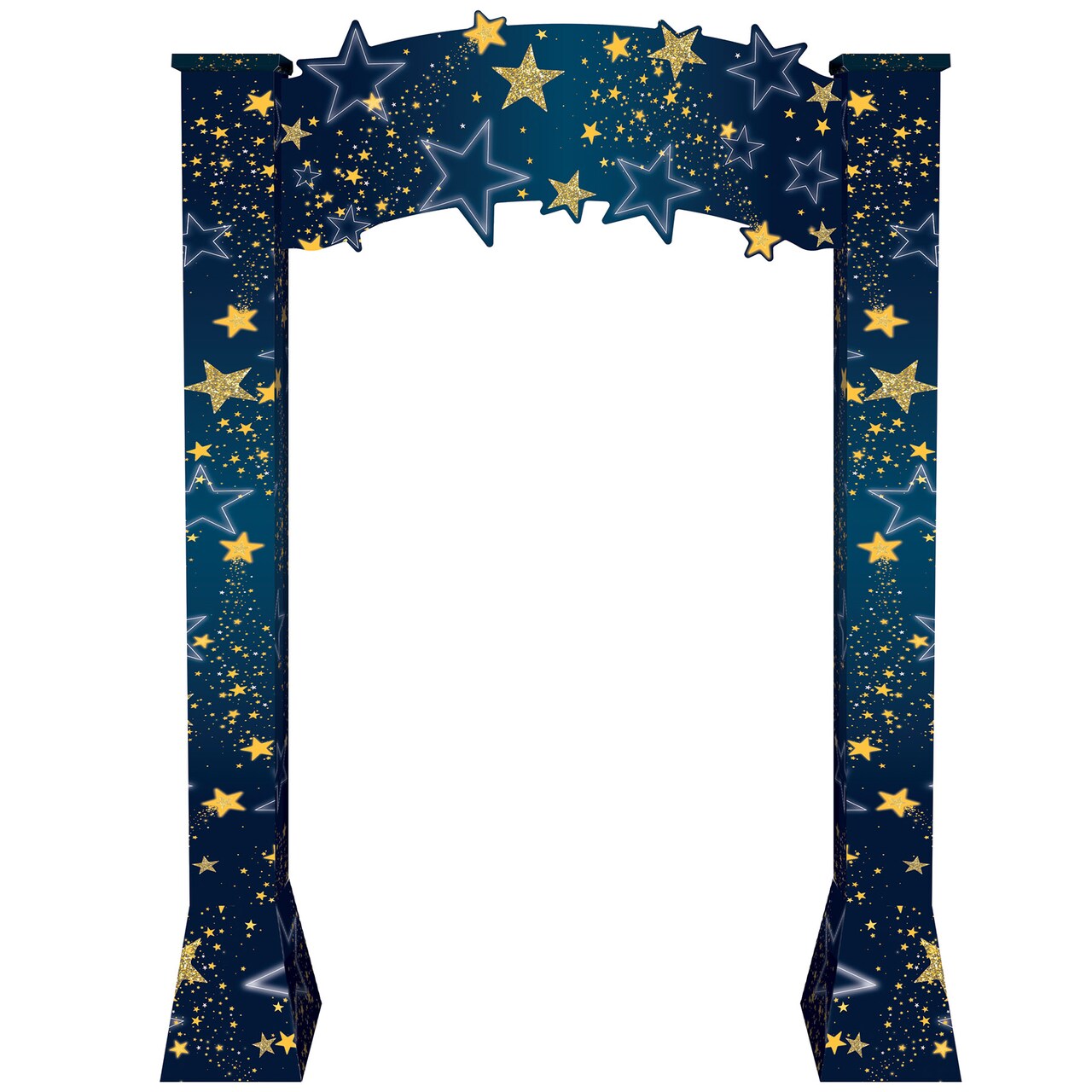 Beistle 7Feet 10in. x 5Feet 3¾in. Starry Night 3-D Archway Prop - 1 Pack